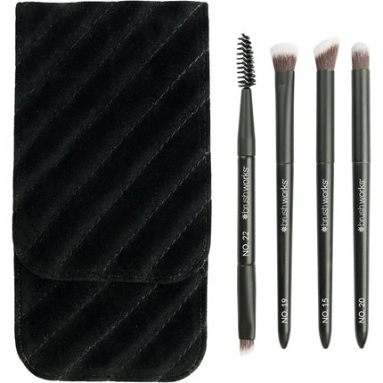 Brushworks Mini Travel Eye Brush Set