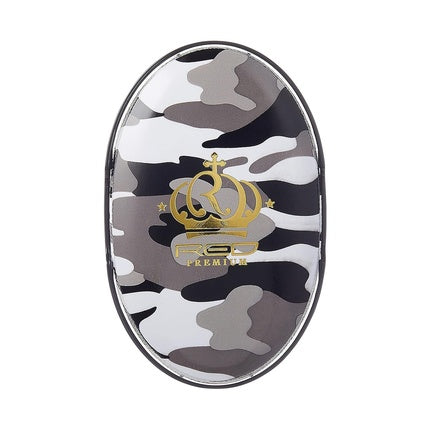 Red by Kiss Premium Pocket Wave X Bow Wow Curved Palm Boar Brush with Case Hard Bristles Black Camo