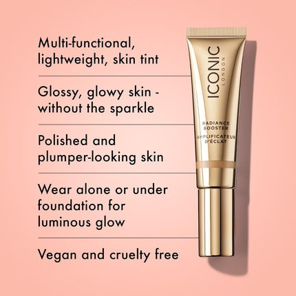 Iconic London Radiance Booster Sheer Tinted Primer with Radiant Glow Caramel