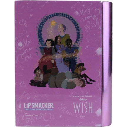 Lip Smacker Wish Book Tin Disney Wish-Inspired Beauty Book with Lipsticks, Shimmer Creams, Nail Polishes and Beauty Accessories for Kids' Princess Look