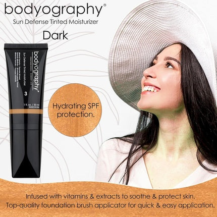 Bodyography Sun Defense Tinted Facial Moisturizer Skin Tint with SPF 12