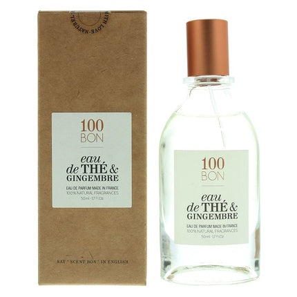100 Bon Eau De Th Gingembre Natural Ingredients Eau De Parfum 50ml Unisex Spray