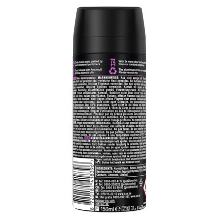 Axe Fine Fragrance Collection Premium Bodyspray Purple Patchouli Deodorant without Aluminum for 72 Hours Freshness 150ml