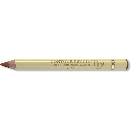 KOH-I-NOOR 3222 Contour Cream Coloured Round Drawing Pencil Brown