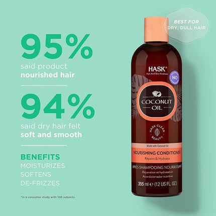 HASK Monoi Coconut Oil Nourishing Conditioner 355ml