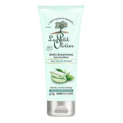 Le Petit Olivier Purifying Hair Conditioner with Aloe Vera and Green Tea 6.76 oz