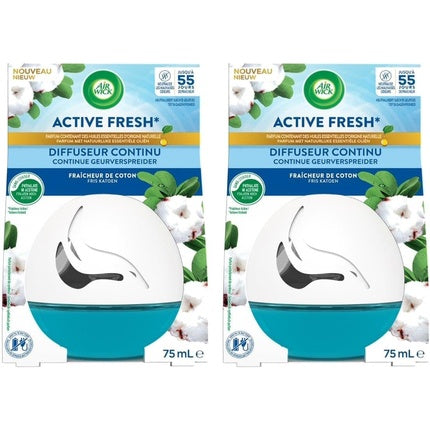 Air Wick Continuous Active Fresh Cotton Diffuser 75ml 75g