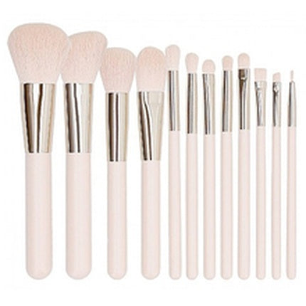 Mimo Makeup Brush Set Pink 12 Pieces Brush Set