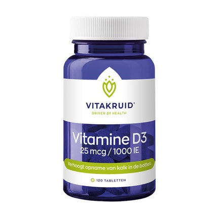 Vitamin D3 25 Mcg / 1000 IU 120 Tablets
