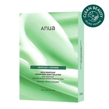 Anua Heartleaf Cream Mask Night Solution 10 Pieces