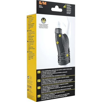 Futuro Deluxe Thumb Stabilizer Black S/M 12.7 - 16.5 cm