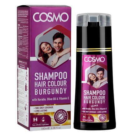 Cosmo Cosmetics Hair Colour Shampoo Burgundy 180ml