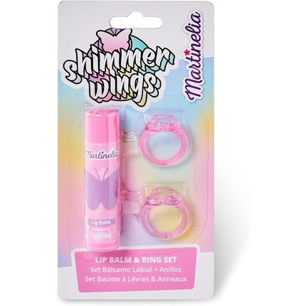 Martinelia Shimmer Wings Lip Balm and Rings Set