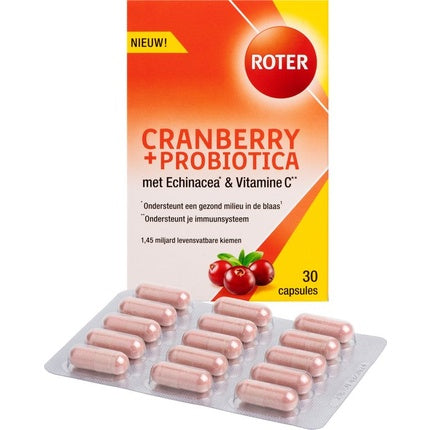 Roter Cranberry + Probiotics - Supplement- 30 Capsules