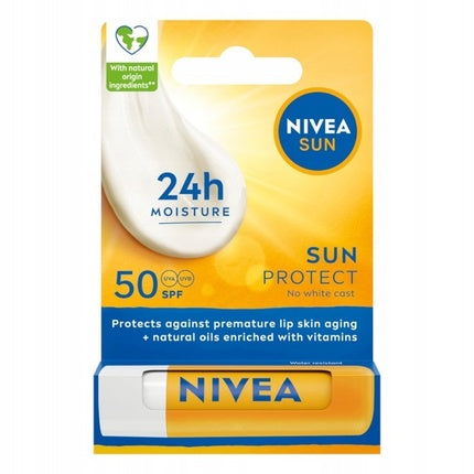 Nivea Sun Protect Lip Balm Spf 50 55ml - High Protection For Your Lips