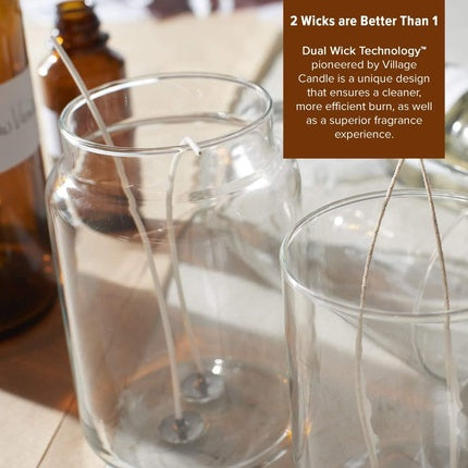 Village Candle Glacier Fountain Scented Candle in Glass 454g Blue 9.7 x 9.5 cm