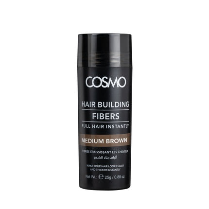 Cosmo Cosmetics Hair Building Fibers Medium Brown 25g
