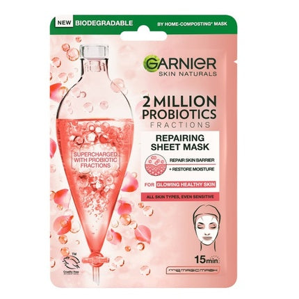 Garnier Skin Naturals 2 Million Probiotics Fractions Repairing Sheet Mask - 22g