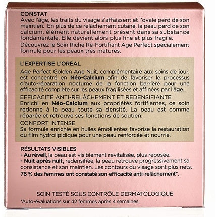 L'Oreal Paris Age Perfect Golden Age Night Cream 50ml - Anti-Sagging and Radiance for Mature Skin