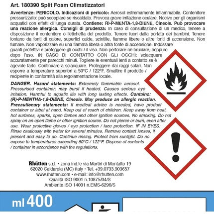 Rhutten Air Conditioning Deodorant and Sanitizer Foam