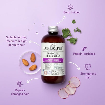 Curlsmith Bond Curl Rehab Salve Pre-shampoo Treatment for Healthier Hair