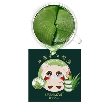 Sersanlove Hydrogel Eye Patches With Hyaluronic Acid And Natural Aloe Extracts - 60 Pieces