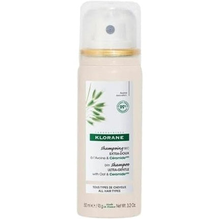 Klorane Dry Shampoo with Oat and Ceramide 50ml - All Hair Types