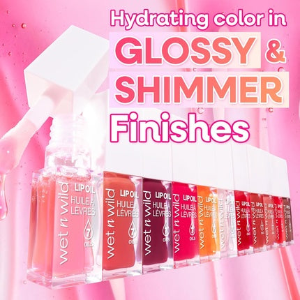 Wet N Wild Tinted Lip Oil Nourishing Non-Sticky Brown Lip Gloss Powered by 7