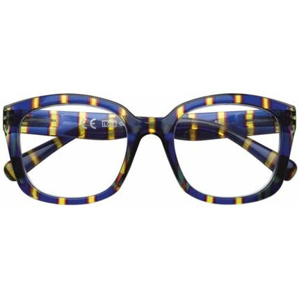 Zippo Reading Glasses Yellow Blue Stripes +1.00 to +3.50