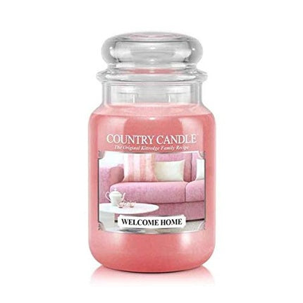 Country Candle Scented Jar Large Welcome Home, 2-Wick Candle