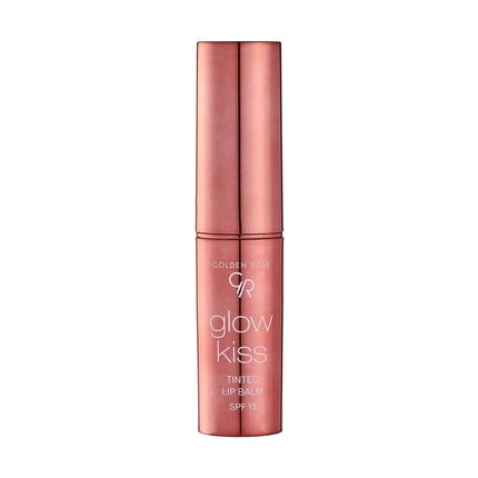 Golden Rose Cosmetics Glow Kiss Tinted Lip Balm with SPF15 Vegan Formula Vanilla Latte
