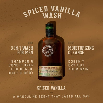 18.21 Man Made Wash Vanilla Spices 530ml