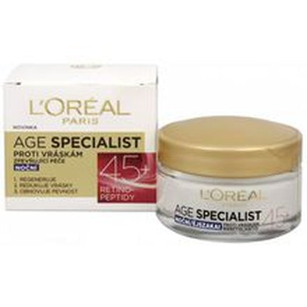 L'Oral Paris Night Wrinkle Cream Age 45 Specialist 50 Ml