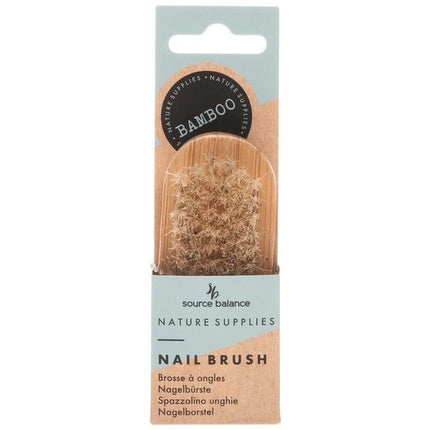 Source Balance Bamboo Nail Brush - Bamboo Nail Brush - Real Pig Hair