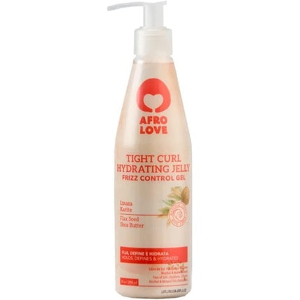 Afro Love Tight Curl Hydrating Jelly Frizz Control Gel with FlaxSeed and Shea Butter 290ml