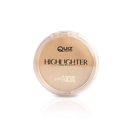 Quiz Cosmetics Color Focus Highlighter Powder Enriched With Vitamin E N2 Gold 10g