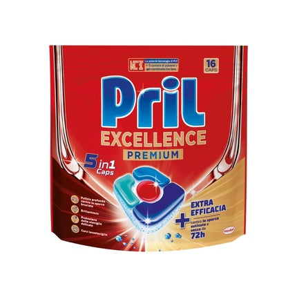 Pril Excellence Premium 5 In 1 Caps Extra Effective 16 Count