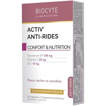 Biocyte Activ' Anti-Wrinkles 30 Capsules