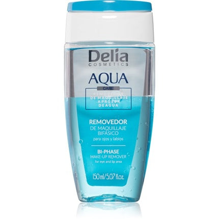 Delia Cosmetics Aqua Biphasic Makeup Remover for Eyes and Lips - 150 ml