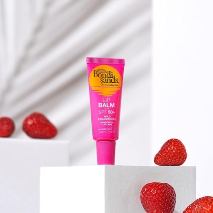 Bondi Sands Lip Balm SPF 50+ Wild Strawberry Moisturizing Lip Care with Sun Protection 10g