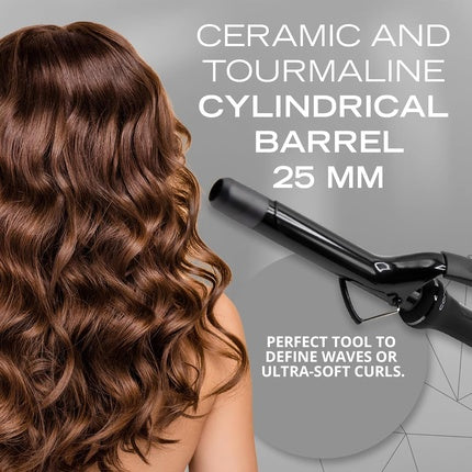 Corioliss Curly Hair Curler Tourmaline Ceramic Curling Wand Professional