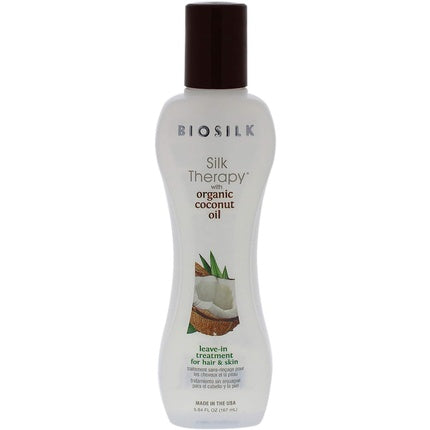 BioSilk Silk Therapy with Natural Coconut Oil Leave-In Treatment for Hair and Skin 167ml
