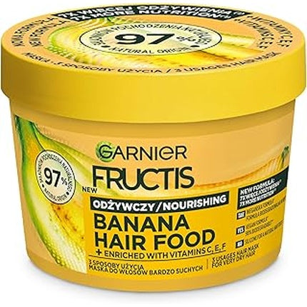 Garnier Fructis Hair Food Banana - 3-In-1 Hair Mask For Dry Hair - 400ml