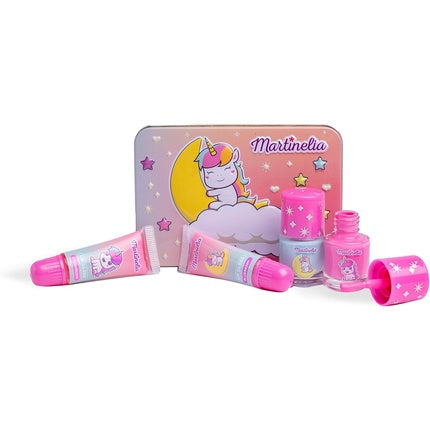 Martinelia Unicorn Makeup Set with Metallic Case and 2 Lip Glosses