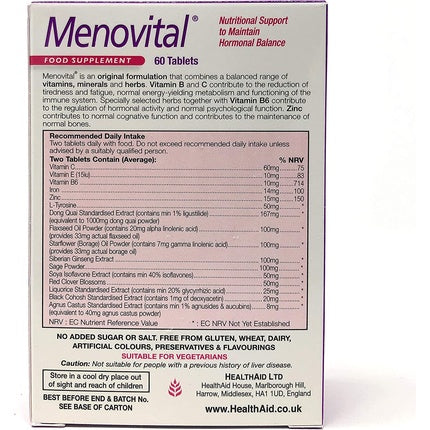 HealthAid Menovital 60 Tablets