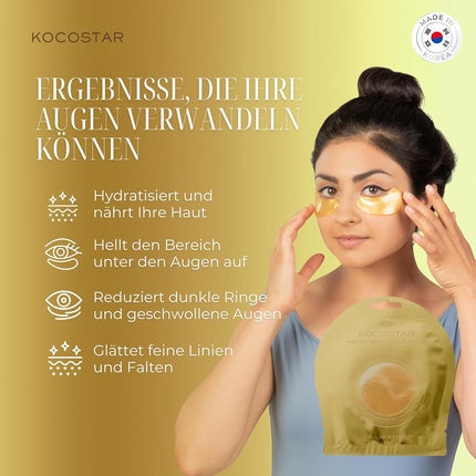 Kocostar Princess Under Eye Patch Under Eye Mask Treatment Gold