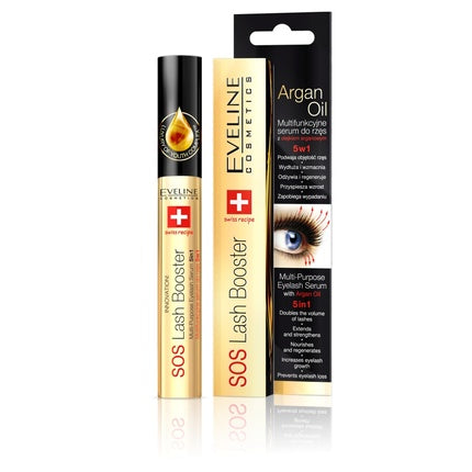 Eveline Sos Lash Booster With Argan Oil 5in1 Serum For Eyelashes 10ml