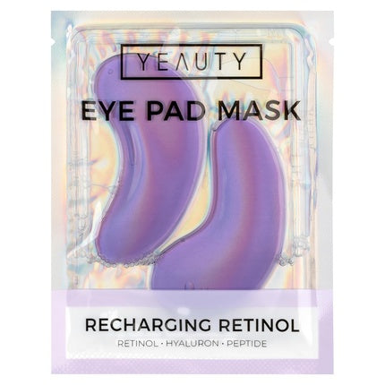 YEAUTY RECHARGING RETINOL EYE PADS with Anti-Aging Serum - Reduces Fine Lines and Wrinkles - Smooths Eye Area Skin - Intensive Moisture