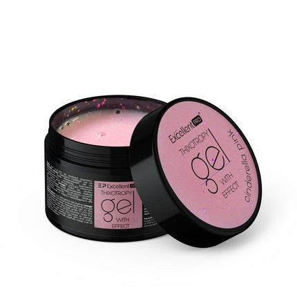 Excellent Pro Thixotropy Gel With Effect Cinderella Pink 50g