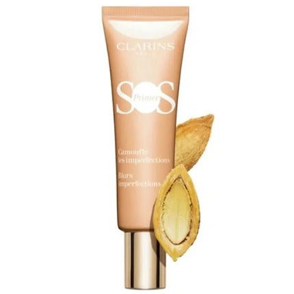 Clarins Sos Primer 02 Peach 30ml Foundation Base For Makeup